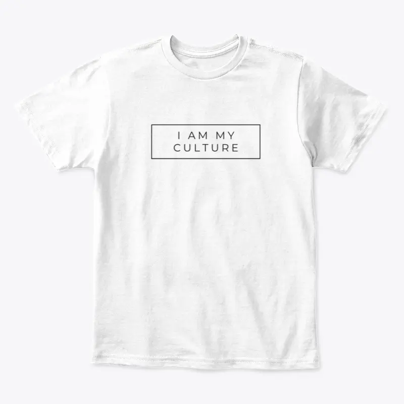 I am my Culture Child Shirt- White